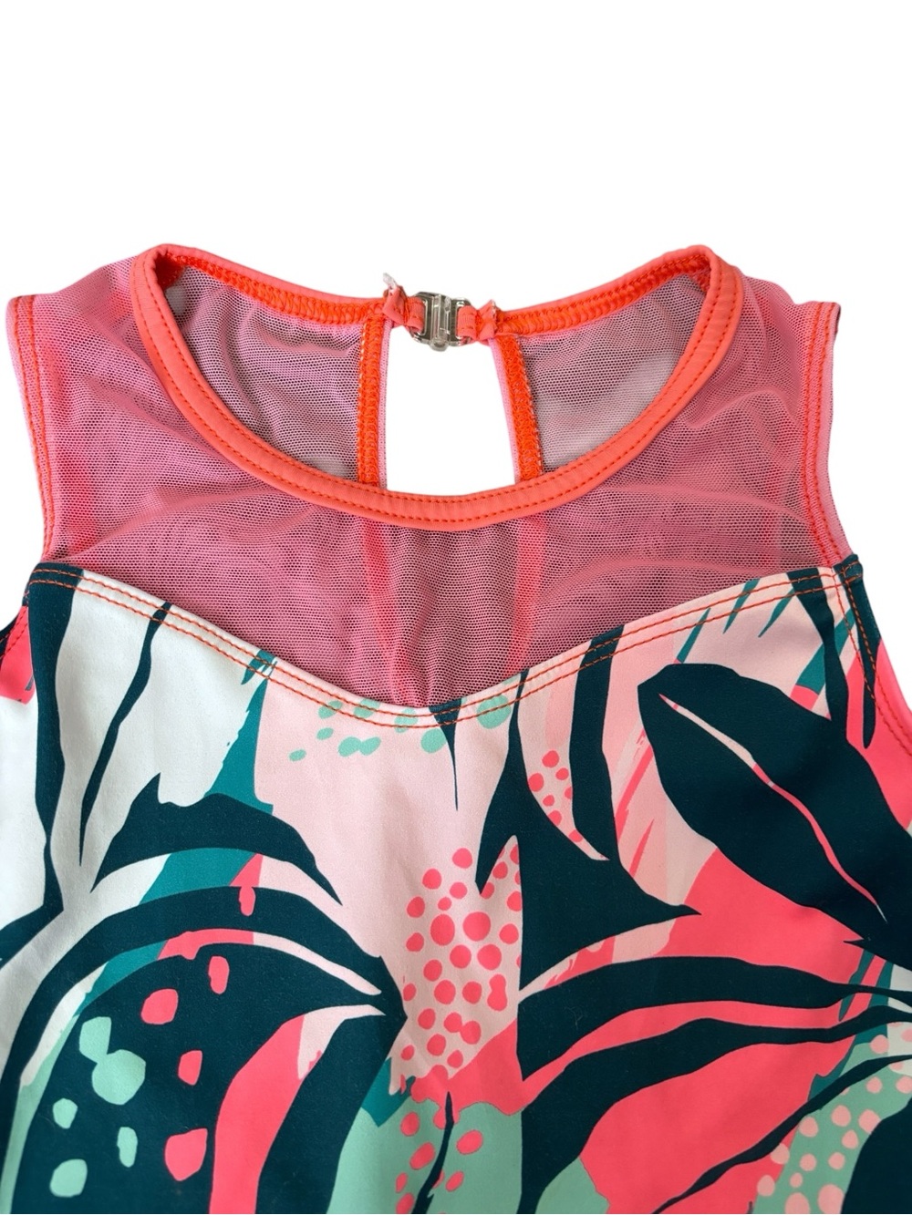 GK Elite Suni Lee Grounded Growth Gymnastic
Peach Floral Tank Leotard CM - Picture 4 of 14